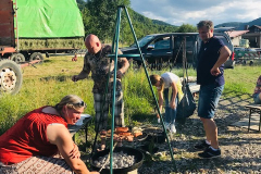 Gemeinsames Grillen